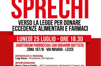 "Stop agli sprechi": a Lecce un incontro per discutere dell Ddl Anti spreco in corso di discussione al Senato - Corriere Salentino