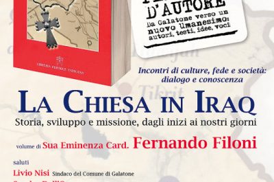 "La Chiesa in Iraq", con la presentazione del libro del Card. Fernando Filoni si chiude "Percorsi d'autore" - Corriere Salentino