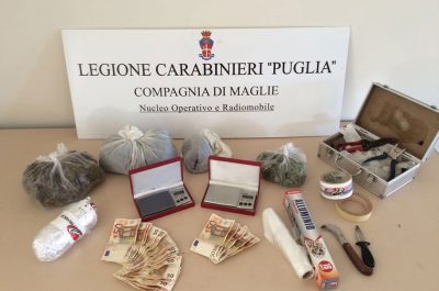 Una serra di marijuana in un fondo davanti casa: in manette un 28enne - Corriere Salentino