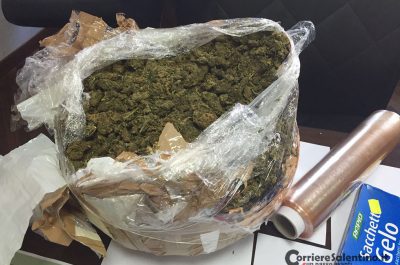 Circa tre chili di marijuana in casa: arrestato un 21enne - Corriere Salentino
