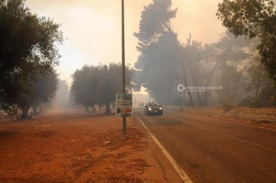 "Inferno" a Torre Mozza, evacuati agriturismi - Corriere Salentino