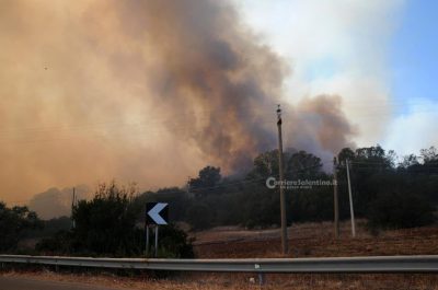 "Inferno" a Torre Mozza, evacuati agriturismi - Corriere Salentino