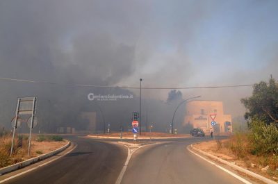"Inferno" a Torre Mozza, evacuati agriturismi - Corriere Salentino