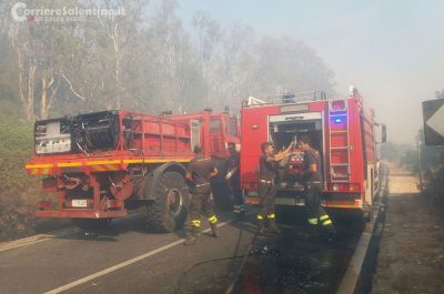 "Inferno" a Torre Mozza, evacuati agriturismi - Corriere Salentino