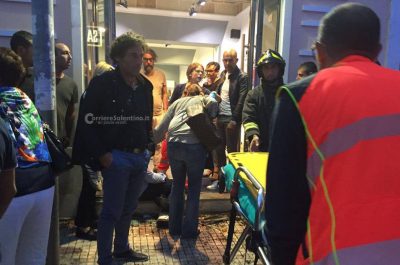 Perde il controllo del suv e si schianta contro un bar, due feriti - Corriere Salentino