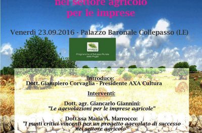 A Collepasso un incontro sul nuovo PSR regionale - Corriere Salentino