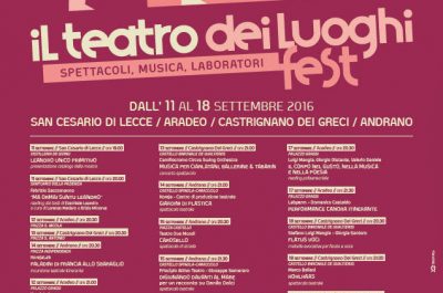 Koreja: al via Il Teatro dei Luoghi Fest 2016 - Corriere Salentino