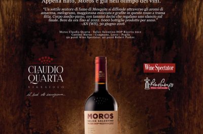 Moros, il Salice Salentino che conquista gli Usa - Corriere Salentino