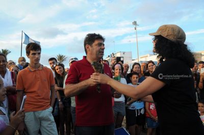 Una tartaruga e tre gheppi tornano in libertà nella Marina di Torre Pali - Corriere Salentino