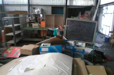 Nardò, finito lo sgombero della palestra di via Marzano - Corriere Salentino