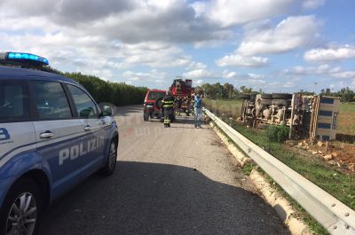 Fuori strada con il camion, conducente miracolato sulla Maglie- Lecce - Corriere Salentino
