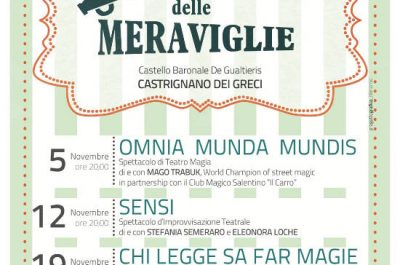 “La bottega delle Meraviglie", a Castrignano dei Greci la rassegna teatrale dell'associzione "Il Binomio" - Corriere Salentino