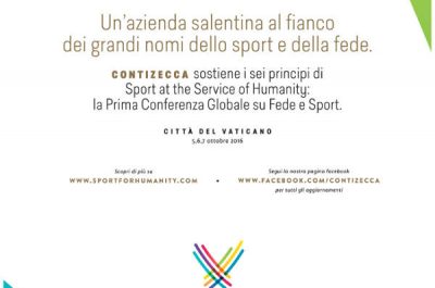"Sport at the service of humanity”: un'azienda pugliese alla prima conferenza mondiale su sport e fede in Vaticano - Corriere Salentino