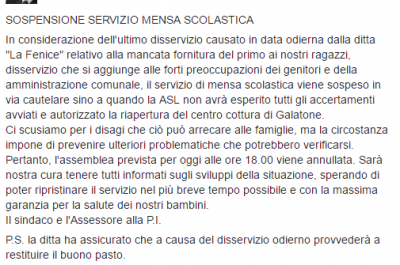 Caso mensa: rivolta dei genitori contro il Sindaco Nisi, sospeso il servizio in via cautelare - Corriere Salentino