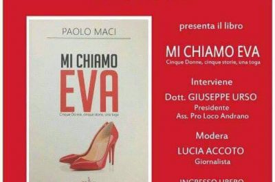 “Mi chiamo Eva”, ad Andrano la presentazione del nuovo libro di Paolo Maci - Corriere Salentino