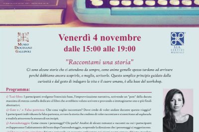 Corso di scrittura e lettura creativa al Museo Diocesano di Gallipoli - Corriere Salentino