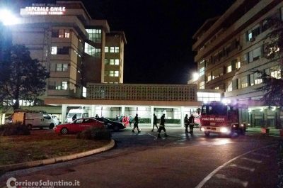 Fiamme nello scantinato dell'ospedale, corridoi e pronto soccorso invasi dal fumo: paura a Casarano - Corriere Salentino
