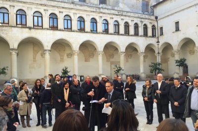 Università del Salento, la cerimonia sobria dopo le polemiche: donati 30 mila euro all'Università di Camerino - Corriere Salentino