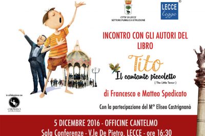 "Incontri con l'autore", omaggio a Tito Schipa per il secondo appuntamento della rassegna - Corriere Salentino