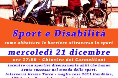 "Sport e disabilità", i disabili campioni dello sport “scendono in campo” - Corriere Salentino