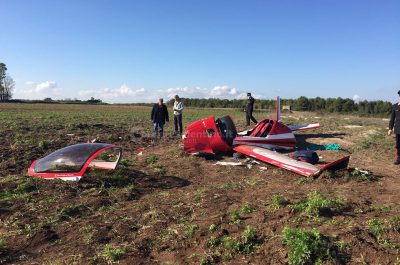 Precipita ultraleggero: due feriti gravi, Procura apre un'indagine - Corriere Salentino