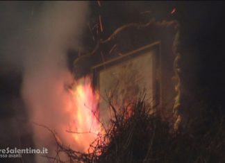 Arde la Fòcara di Novoli, oggi il giorno del Santo