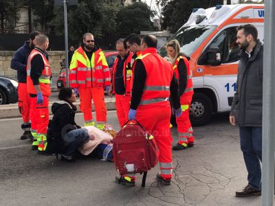 Scontro in città, due feriti su viale dell'Università - Corriere Salentino