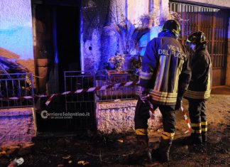 In fiamme abitazione e due mezzi, notte di “fuoco” in tutto il Salento: si indaga sulle cause