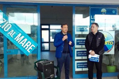 “Spazio al mare”, Mauro Della Valle inaugura il suo comitato a San Cataldo - Corriere Salentino