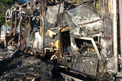 Notte "rovente" nel Salento: a Melissano distrutto un fast food mobile - Corriere Salentino