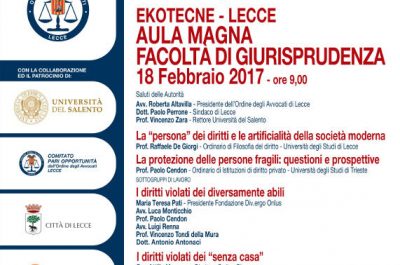 ""Diritti umani, diritti in relazione", giornata di studio sui Diritti Umani ad Ecotekne - Corriere Salentino