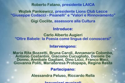 A Palazzo Turrisi la "Giornata mondiale della poesia 2017" - Corriere Salentino