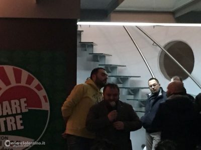 Mellone a San Pio con Delli Noci: vuole allargare la "rivoluzione neretina", ma qui gioca contro Fitto e Forza Italia. Sottobanco c'è qualche dem - Corriere Salentino