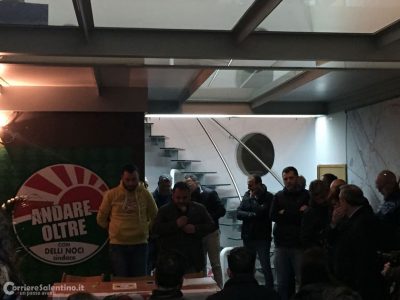 Mellone a San Pio con Delli Noci: vuole allargare la "rivoluzione neretina", ma qui gioca contro Fitto e Forza Italia. Sottobanco c'è qualche dem - Corriere Salentino