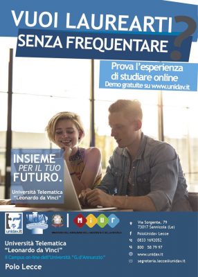 Nasce a Lecce e Sannicola il Polo Universitario del Salento Unidav-Università telematica Leonardo da Vinci: formazione completa e all'avanguardia - Corriere Salentino