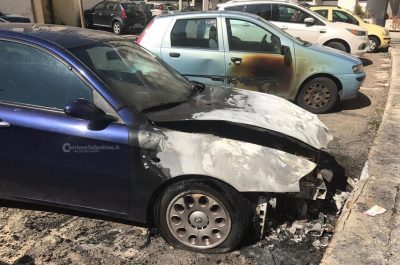Auto in fiamme in via Bari, incendio danneggia Alfa: si indaga sulle cause - Corriere Salentino