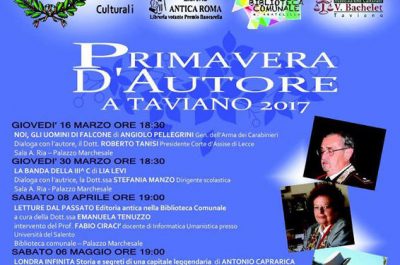 Al via a Taviano la "Primavera d'Autore 2017" - Corriere Salentino