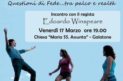 “In grazia di Dio – Questioni di fede…tra palco e realtà”. Incontro pubblico con il regista Edoardo Winspeare - Corriere Salentino