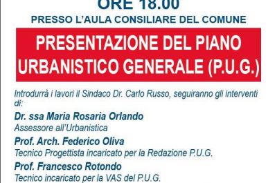 Ruffano: venerdì 10 marzo la presentazione del Nuovo Piano Urbanistico Generale - Corriere Salentino