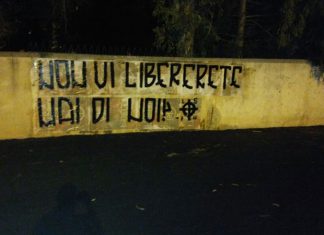 La provocazione di Forza Nuova: “Di noi non vi libererete mai”