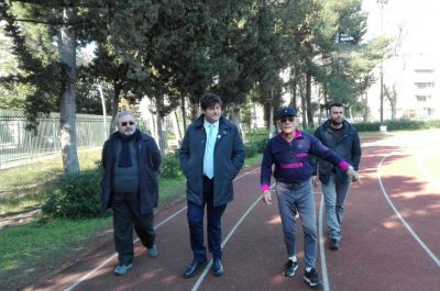 Giliberti e Giordano incontrano al "Coni" di Santa Rosa società sportive e utenti del campo - Corriere Salentino