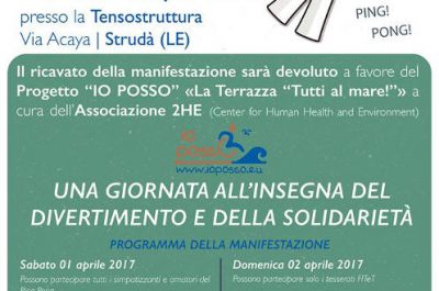 Un torneo di tennis per incentivare la raccolta fondi per il progetto Ioposso «la terrazza "tutti al mare!"» - Corriere Salentino