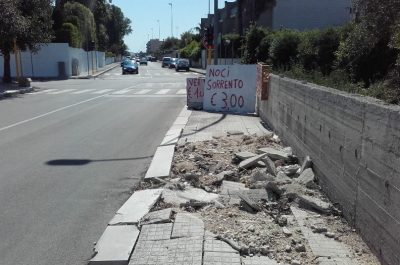 Marciapiedi di guerra a Lecce, lo Sportello dei Diritti: "Via Bormida sembra Aleppo" - Corriere Salentino