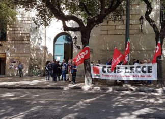 Sit-in in Prefettura, la Cgil protesta contro la manovrina sui voucher