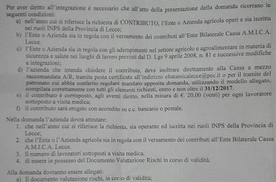 Agricoltura, Cassa Amica Lecce sostiene le spese degli alloggi per i braccianti - Corriere Salentino