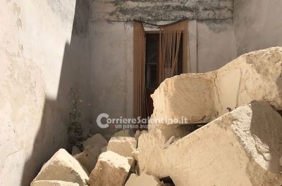 Boato nella notte, crolla solaio a Vernole: nessun ferito - Corriere Salentino