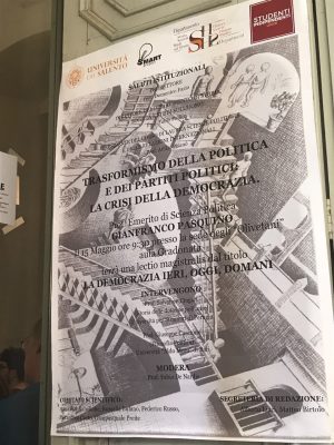 Gli equivoci sulla democrazia, che senza partiti non può esistere: la lectio del professor Pasquino - Corriere Salentino