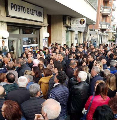Bagno di folla per Gaetano Messuti: il «sacrificio per la squadra e l'umiltà». Giliberti: «Saresti stato un buon sindaco: la tua è una candidatura importantissima» - Corriere Salentino