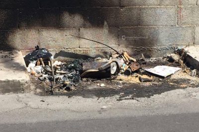 Lo "strano fenomeno" dei cassonetti incendiati, a Surbo diventa quasi un'emergenza: e scatta la denuncia - Corriere Salentino