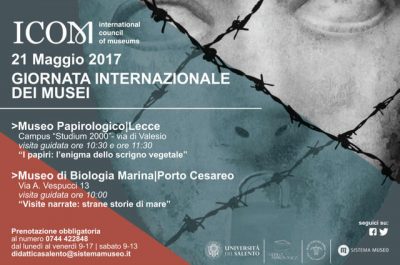 Giornata Internazionale dei Musei. Visite guidate inedite ai Musei dell’Università del Salento - Corriere Salentino
